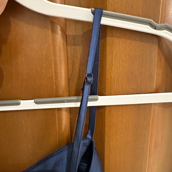 Cider Illusion Ruched Midnight Blue Asymmetrical Dress NWT Medium - Picture 6 of 13